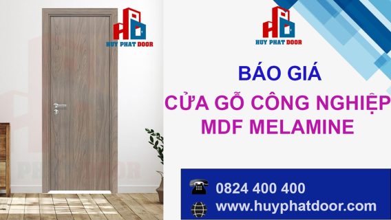 Báo giá cửa gỗ công nghiệp mdf melamine