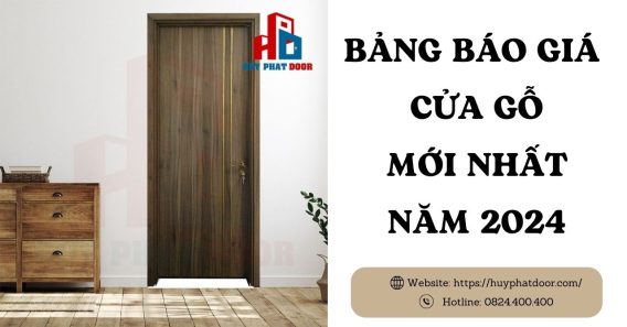 BẢNG BÁO GIÁ CỬA GỖ MỚI NHẤT NĂM 2024