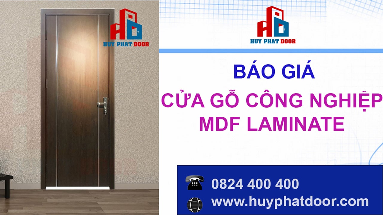 Báo giá cửa gỗ công nghiệp mdf laminate