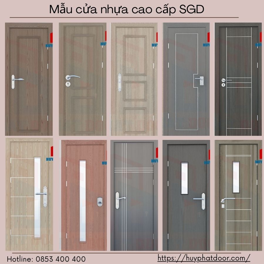 Mẫu cửa nhựa cao cấp SGD