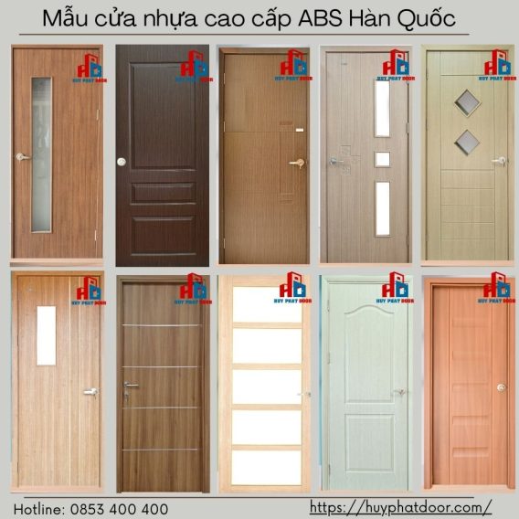 Mẫu cửa nhựa cao cấp ABS Hàn Quốc