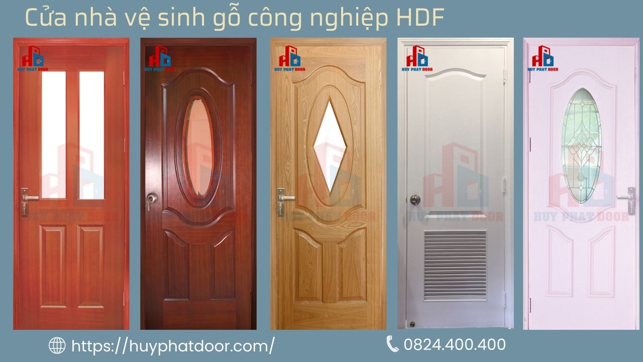 Mẫu cửa nhà vệ sinh gỗ công nghiệp HDF Mẫu cửa nhà vệ sinh gỗ công nghiệp HDF
