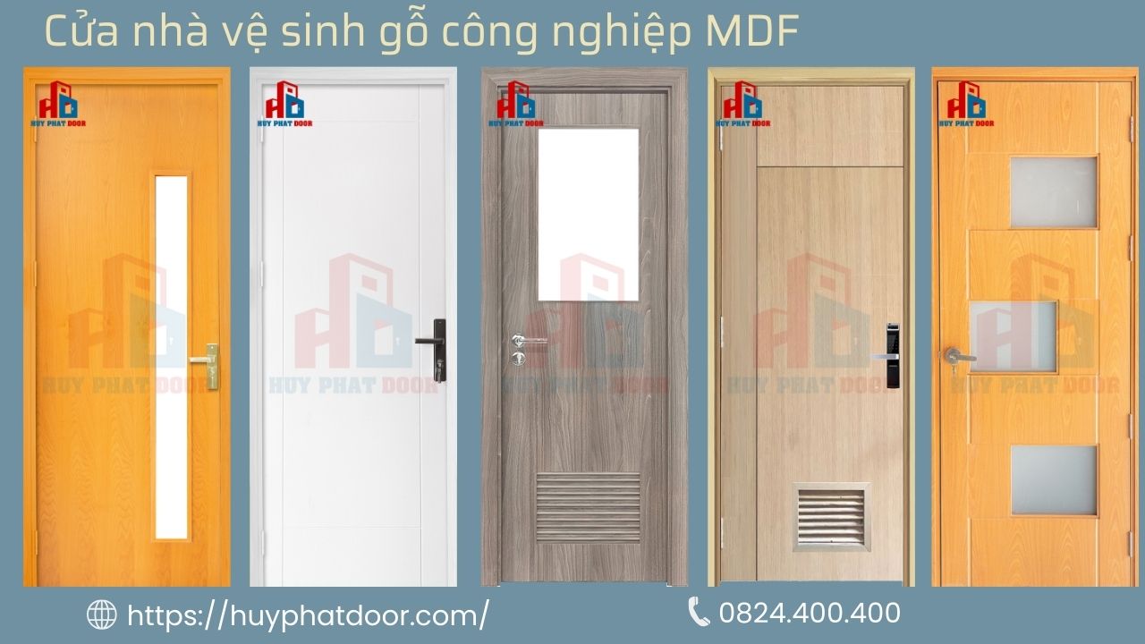 Mẫu cửa nhà vệ sinh gỗ công nghiệp MDF Mẫu cửa nhà vệ sinh gỗ công nghiệp MDF