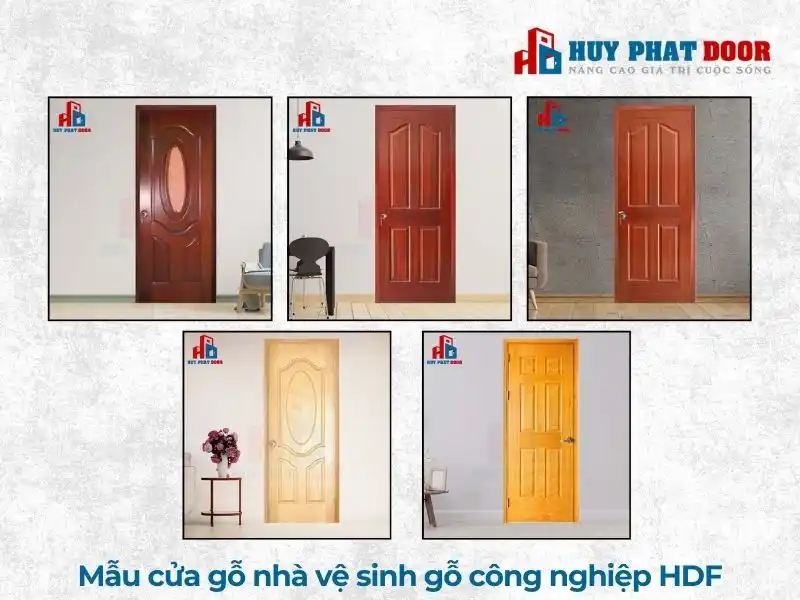 Cửa gỗ nhà vệ sinh công nghiệp HDF Cửa gỗ nhà vệ sinh công nghiệp HDF