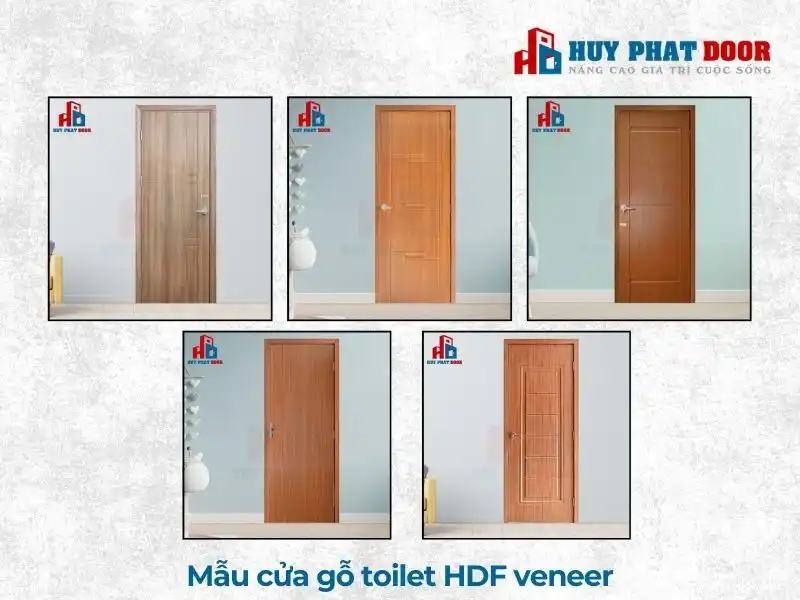 Mẫu cửa gỗ toilet HDF veneer Mẫu cửa gỗ toilet HDF veneer