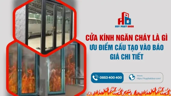 Cửa kính ngăn cháy là gì? Cấu tạo, ưu điểm và báo giá chi tiết