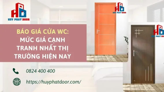 Báo giá cửa WC: Mức giá cạnh tranh nhất thị trường hiện nay