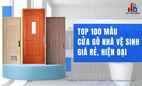 TOP 100 mẫu cửa gỗ nhà vệ sinh giá rẻ, hiện đại